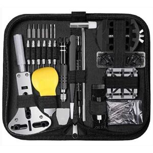 CYSLMUK 153Pcs Professional Watch Tool Adjustable Size Case Opener Screwdriver Bracelet Battery Change Tool Kit for Most Watches CYSLMUK 153Pcs Professional Watch Tool Adjustable Size Case Opener Screwdriver Bracelet Battery Change Tool Kit for Most Watches