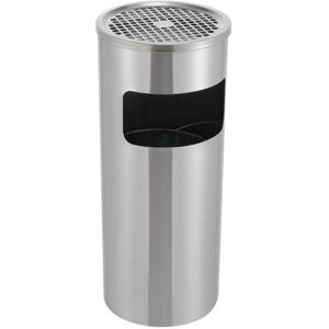 CNCEST 15L Indoor/Outdoor Stainless Steel Trash Bin With Stand Ashtray For Hotel Office CNCEST 15L Indoor/Outdoor Stainless Steel Trash Bin With Stand Ashtray For Hotel Office