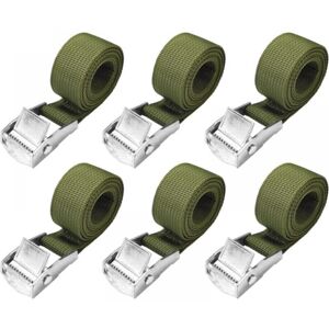 Cyslmuk - 1.5m Lashing Straps - 6 Pack Short Ratchet Straps, Army Green, with 25mm Tight Buckle, 250kg Bike Straps, Extremely Strong Motorcycle Straps Cyslmuk - 1.5m Lashing Straps - 6 Pack Short Ratchet Straps, Army Green, with 25mm Tight Buckle, 250kg Bike Straps, Extremely Strong Motorcycle Straps