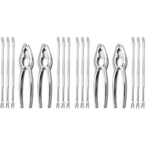 Tlily - 16 Pieces Seafood Tool Kit, Stainless Steel Crab Leg Crackers and Forks Tlily - 16 Pieces Seafood Tool Kit, Stainless Steel Crab Leg Crackers and Forks