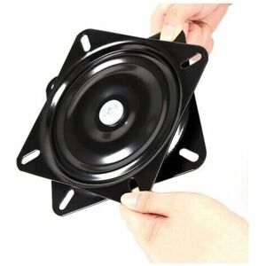 16cm Square Bearing Turntable for Sofa tv Cabinet Bar Stool Black Mumu 16cm Square Bearing Turntable for Sofa tv Cabinet Bar Stool Black Mumu