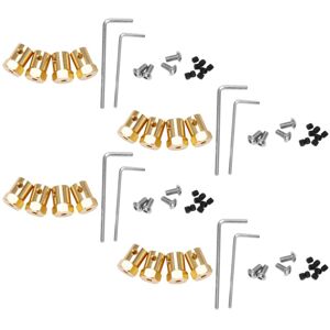 Tlily - 16Pcs 5mm to 12mm Brass Wheel Hub Combiner Hex Adapter for B14 B16 B24 B36 C14 C24 mn D90 D91 Tlily - 16Pcs 5mm to 12mm Brass Wheel Hub Combiner Hex Adapter for B14 B16 B24 B36 C14 C24 mn D90 D91