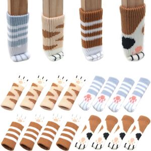 Linghhang - 16PCS Chair Leg Socks, Cute Cat Shape Chair Socks, Non-Slip Furniture Leg Socks, for Tables Linghhang - 16PCS Chair Leg Socks, Cute Cat Shape Chair Socks, Non-Slip Furniture Leg Socks, for Tables