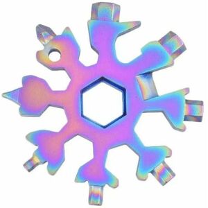 Hoopzi - 18 in 1 Snowflake Multifunction Tool Almighty Tool - Snowflake Shaped Screwdriver / Bottle Opener / Keychain (Color) Hoopzi - 18 in 1 Snowflake Multifunction Tool Almighty Tool - Snowflake Shaped Screwdriver / Bottle Opener / Keychain (Color)