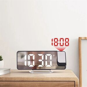 TLILY 180° Rotation Time Temperature Electronic Alarm Clock for Bedroom-A TLILY 180° Rotation Time Temperature Electronic Alarm Clock for Bedroom-A