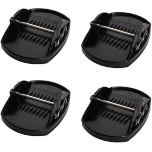 Samuel Alexander - 18cm x 14cm Set of 4 Black Heavy Duty Caravan Corner Steady Feet Jack Pads Samuel Alexander - 18cm x 14cm Set of 4 Black Heavy Duty Caravan Corner Steady Feet Jack Pads