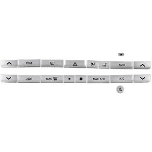 Tlily - 18Pcs Car Consoles Air Conditioning Button Trim Alloy Sticker for xf xfl xe 2015-2020 a/c Trims Cover Tlily - 18Pcs Car Consoles Air Conditioning Button Trim Alloy Sticker for xf xfl xe 2015-2020 a/c Trims Cover