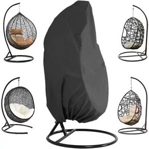 CYSLMUK 190 x 115 cm Black Hanging Chair Cover, Garden Rattan Wicker Waterproof Hanging Chair Cover, Waterproof and Dustproof Egg Chair Cover, CYSLMUK 190 x 115 cm Black Hanging Chair Cover, Garden Rattan Wicker Waterproof Hanging Chair Cover, Waterproof and Dustproof Egg Chair Cover,