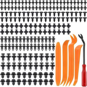 LINGHHANG 190Pcs Universal Plastic Car Fender Clips Bumper Fastener Clips Kit with Panel Removal Tool LINGHHANG 190Pcs Universal Plastic Car Fender Clips Bumper Fastener Clips Kit with Panel Removal Tool