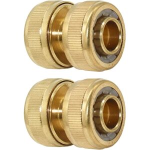 SJQKA 19mm (3/4") Brass Garden Hose Connector Downspout Quick Connect Connector Extension Quick Repair (2 Pack) SJQKA 19mm (3/4") Brass Garden Hose Connector Downspout Quick Connect Connector Extension Quick Repair (2 Pack)