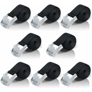 Cyslmuk - 2M Tie Down Strap, 8 Pieces Ratchet Strap with Zinc Alloy Buckle for Fixing Motorcycle/Car/Bike Carrier/Luggage/Moving Pulling Power Cyslmuk - 2M Tie Down Strap, 8 Pieces Ratchet Strap with Zinc Alloy Buckle for Fixing Motorcycle/Car/Bike Carrier/Luggage/Moving Pulling Power