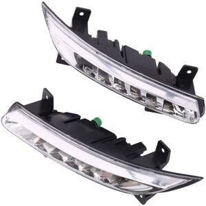 TLILY 1Pair Car LED DRL Fog Light for Fluence 2014+ Auto Driving Lamp Daytime Running Bumper TLILY 1Pair Car LED DRL Fog Light for Fluence 2014+ Auto Driving Lamp Daytime Running Bumper