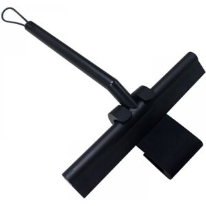 CYSLMUK 1pc 28cm Black Shower Scraper with Silicone Holder, Stainless Steel Core, Suitable for Bathroom, Glass, Shower Door, Car Window CYSLMUK 1pc 28cm Black Shower Scraper with Silicone Holder, Stainless Steel Core, Suitable for Bathroom, Glass, Shower Door, Car Window