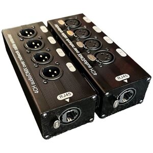 TLILY 1Pc 4-Channel 3-Pin xlr Audio and over Network Cable Extender, DMX512 Signal Extender , Male TLILY 1Pc 4-Channel 3-Pin xlr Audio and over Network Cable Extender, DMX512 Signal Extender , Male