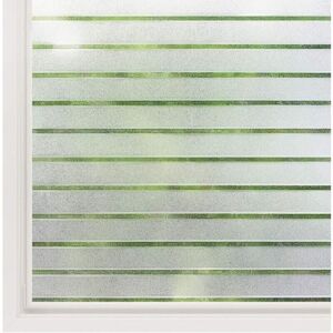 CYSLMUK 1pc 60x200CM Electrostatic Window Film Horizontal Stripe Pattern Opaque Glass Film Frosted Static Cling Sticker Non-Adhesive Glass Protection Privacy CYSLMUK 1pc 60x200CM Electrostatic Window Film Horizontal Stripe Pattern Opaque Glass Film Frosted Static Cling Sticker Non-Adhesive Glass Protection Privacy