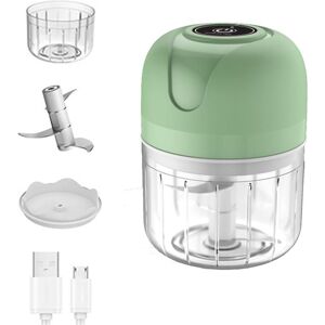 Cyslmuk - 1PC Mini Electric Garlic Chopper, 250ml Blender, Mini Garlic Cutter for Garlic, Vegetables, Fruits, Onions, Meats, Salads, Baby Food, Cyslmuk - 1PC Mini Electric Garlic Chopper, 250ml Blender, Mini Garlic Cutter for Garlic, Vegetables, Fruits, Onions, Meats, Salads, Baby Food,