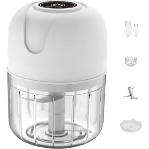 Cyslmuk - 1PC Mini Electric Garlic Chopper, 250ml Blender, Mini Garlic Cutter for Garlic, Vegetables, Fruits, Onions, Meats, Salads, Baby Food, Cyslmuk - 1PC Mini Electric Garlic Chopper, 250ml Blender, Mini Garlic Cutter for Garlic, Vegetables, Fruits, Onions, Meats, Salads, Baby Food,