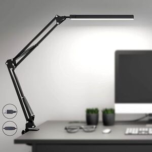 Linghhang - 1PCS Black Powerful led Desk Lamp with Clip - Eye Protection led Lamp - 3 Lighting Modes Linghhang - 1PCS Black Powerful led Desk Lamp with Clip - Eye Protection led Lamp - 3 Lighting Modes