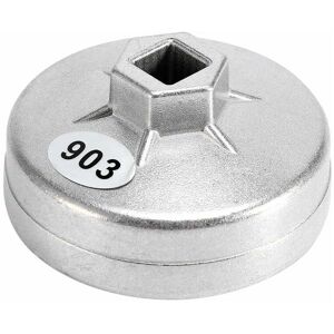 Hoopzi - 1pcs Oil Filter Wrench, 74mm 14 Spline Aluminum Oil Filter Wrench Socket Removal Tool 903 Silver Color Hoopzi - 1pcs Oil Filter Wrench, 74mm 14 Spline Aluminum Oil Filter Wrench Socket Removal Tool 903 Silver Color