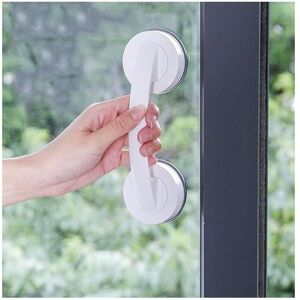 LINGHHANG 1pcs (white) large glass door and window handles, bathroom sliding doors, cabinets, hole-free handles, refrigerator handles, shower grab bars LINGHHANG 1pcs (white) large glass door and window handles, bathroom sliding doors, cabinets, hole-free handles, refrigerator handles, shower grab bars