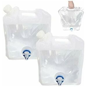 Dewdat - 2 Pack 10L Collapsible Water Canisters with Faucet Collapsible Reusable Drinking Water Tank for Sports Camping Hiking Picnics BBQs Outdoor Dewdat - 2 Pack 10L Collapsible Water Canisters with Faucet Collapsible Reusable Drinking Water Tank for Sports Camping Hiking Picnics BBQs Outdoor