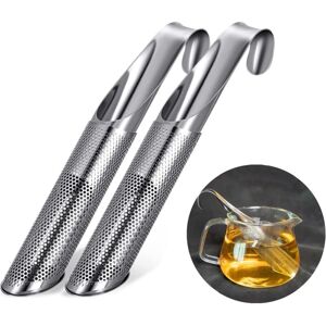 Linghhang - 2 Pack 304 Stainless Steel Tea Strainers for Loose Leaf Tea - Reusable Stainless Steel Tea Strainers Linghhang - 2 Pack 304 Stainless Steel Tea Strainers for Loose Leaf Tea - Reusable Stainless Steel Tea Strainers