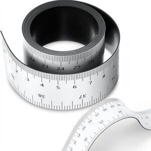 Tlily - 2 Pack 39.37 Inch Magnetic Measuring Tape Centimeters Flexible Rulers Measure,Suitable for Lathes Tlily - 2 Pack 39.37 Inch Magnetic Measuring Tape Centimeters Flexible Rulers Measure,Suitable for Lathes