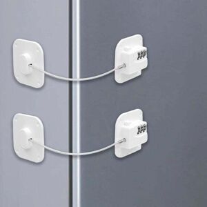 SNQ 2 Pack Combination Refrigerator Locks, Childproof Refrigerator Locks, Self-Adhesive Combination Refrigerator Locks, Safety Locks for Doors, Windows, SNQ 2 Pack Combination Refrigerator Locks, Childproof Refrigerator Locks, Self-Adhesive Combination Refrigerator Locks, Safety Locks for Doors, Windows,