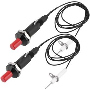 Ikodm - 2 Pack Piezo Igniter - Piezo Igniter - Heat Resistant - For Gas Grill - Piezo Igniter - Ignition Spark Electrode - With Push Button - Piezo Ikodm - 2 Pack Piezo Igniter - Piezo Igniter - Heat Resistant - For Gas Grill - Piezo Igniter - Ignition Spark Electrode - With Push Button - Piezo