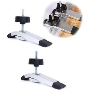 Tinor - 2 Pack Rail - Aluminum T-Track Clamp t Track Metal Quick Action Hold Down Clamp Set for T-Slot Woodworking Tool Tinor - 2 Pack Rail - Aluminum T-Track Clamp t Track Metal Quick Action Hold Down Clamp Set for T-Slot Woodworking Tool