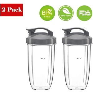 COOCHEER 2 Pack Replacement Parts Compatible with Nutribullet 600W/900W, 2 x 32oz Cups with Flip Top Lids Compatible with Nutribullet High Speed Juicers COOCHEER 2 Pack Replacement Parts Compatible with Nutribullet 600W/900W, 2 x 32oz Cups with Flip Top Lids Compatible with Nutribullet High Speed Juicers