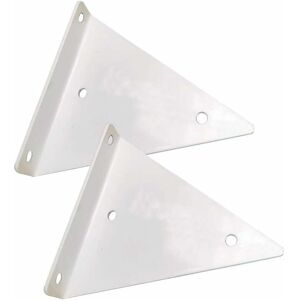 Cyslmuk - 2 Pack Triangle Shelf Brackets, Wall Mounted Bracket for Garden, Kitchen, Living Room, Load 20kg with Screws, White-Wall Shelf Cyslmuk - 2 Pack Triangle Shelf Brackets, Wall Mounted Bracket for Garden, Kitchen, Living Room, Load 20kg with Screws, White-Wall Shelf
