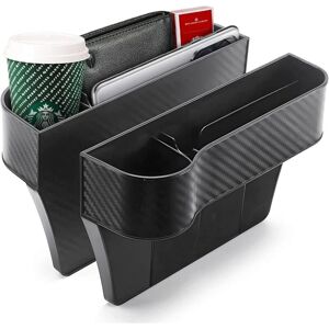 CYSLMUK 2 Packs Car Seat Side Organizer, Console Side Pocket, Multifunctional Storage Box with Cup Holder, Car Interior Accessories (Black) CYSLMUK 2 Packs Car Seat Side Organizer, Console Side Pocket, Multifunctional Storage Box with Cup Holder, Car Interior Accessories (Black)