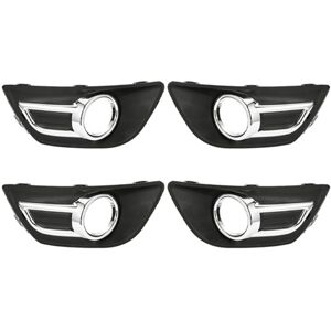 Tlily - 2 Pair For C4 2008-2011 Chrome Bumper Fog Light Cover Frame Tlily - 2 Pair For C4 2008-2011 Chrome Bumper Fog Light Cover Frame