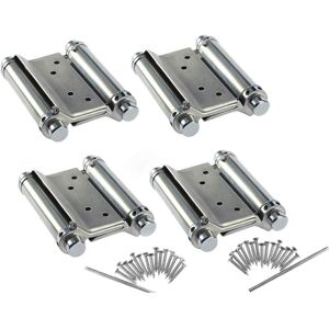 LINGHHANG 2 Pairs 3 Inch Stainless Steel Swing Door Hinges for Salon Cafe Counter, Double Action, Adjustable, Perfect Self-Closing LINGHHANG 2 Pairs 3 Inch Stainless Steel Swing Door Hinges for Salon Cafe Counter, Double Action, Adjustable, Perfect Self-Closing