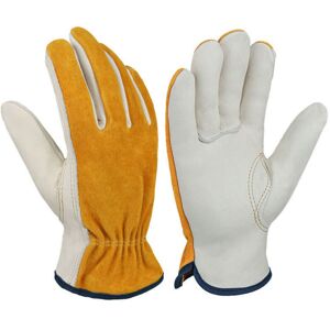 TINOR 2 Pairs Flexible Thorn Resistant Gloves - Comfortable Leather Work Gloves for Garden, Yard, Welding - for Men and Women (xl) TINOR 2 Pairs Flexible Thorn Resistant Gloves - Comfortable Leather Work Gloves for Garden, Yard, Welding - for Men and Women (xl)