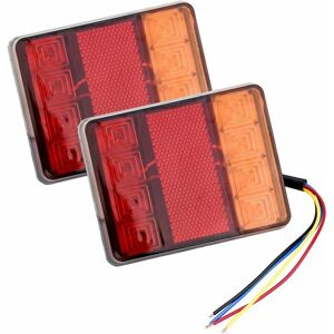 TRIMEC 2 Pcs 12 v led Feux Arriere, Feux Arrières Multifonctionnel pour Tracteur Camion Remorque TRIMEC 2 Pcs 12 v led Feux Arriere, Feux Arrières Multifonctionnel pour Tracteur Camion Remorque