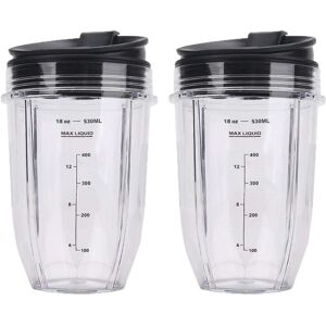 TLILY 2 Pcs 18Oz Replacement Blender Cups with Lid for Auto iq BL480 BL642 BL450 BL682 BL480, BL490, BL640 BL680 TLILY 2 Pcs 18Oz Replacement Blender Cups with Lid for Auto iq BL480 BL642 BL450 BL682 BL480, BL490, BL640 BL680