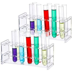 Tlily - 2 Pcs Acrylic Test Tube Rack 12 10Ml Centrifuge Holder Clear 16mm Tlily - 2 Pcs Acrylic Test Tube Rack 12 10Ml Centrifuge Holder Clear 16mm