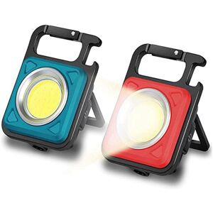 TLILY 2 Pcs Multi-Functional Mini COB Key Chain Work Light, Suitable for Hiking, Camping, Survivals and Emergency. TLILY 2 Pcs Multi-Functional Mini COB Key Chain Work Light, Suitable for Hiking, Camping, Survivals and Emergency.