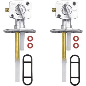 COOCHEER 2 PCS Petrol Fuel Tap Aluminum Alloy Antiseptic Gasoline Fuel Switch Anti-Rust Fuel Valve Petcock Anti-Aging Durable for Suzuki Yamaha Polaris COOCHEER 2 PCS Petrol Fuel Tap Aluminum Alloy Antiseptic Gasoline Fuel Switch Anti-Rust Fuel Valve Petcock Anti-Aging Durable for Suzuki Yamaha Polaris
