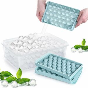 HÉLOISE 2 Pcs Round Ice Cube Tray, Ice Cube Molds mini Ball Ice Cube Trays, Ice Ball for Freezer, 2 Pattern x 66pcs Cocktail Ice Cubes, Suitable for Ice HÉLOISE 2 Pcs Round Ice Cube Tray, Ice Cube Molds mini Ball Ice Cube Trays, Ice Ball for Freezer, 2 Pattern x 66pcs Cocktail Ice Cubes, Suitable for Ice