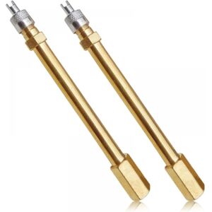 CYSLMUK 2 Pcs Tire Valve Extension, Universal Tire Inflator Cap Prevents Leaks for Cars Scooters Trucks Bikes CYSLMUK 2 Pcs Tire Valve Extension, Universal Tire Inflator Cap Prevents Leaks for Cars Scooters Trucks Bikes