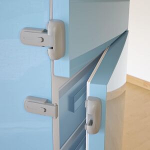 Linghhang - 2 Pieces Baby Safety(Grey) Refrigerator Lock, Child Proof Fridge Freezer Door Lock, Toddler Child Safety Latch Lock Catch Linghhang - 2 Pieces Baby Safety(Grey) Refrigerator Lock, Child Proof Fridge Freezer Door Lock, Toddler Child Safety Latch Lock Catch