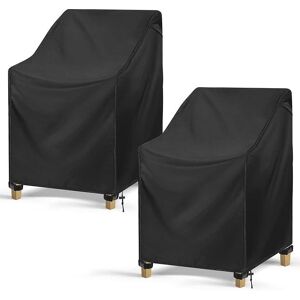 Linghhang - 2 Pieces Garden Chair Cover, 420D Oxford Fabric Waterproof Garden Furniture Protective Cover (89 x 97 x 74cm) Linghhang - 2 Pieces Garden Chair Cover, 420D Oxford Fabric Waterproof Garden Furniture Protective Cover (89 x 97 x 74cm)