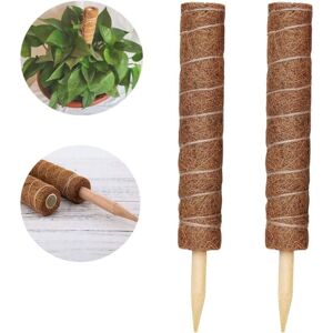 WOIYIC 2 Pieces Plant Support, Coconut Fiber Plant Support, Coconut Pole, Coconut Stick for Home Garden Climbing Plants Plant Support Extension WOIYIC 2 Pieces Plant Support, Coconut Fiber Plant Support, Coconut Pole, Coconut Stick for Home Garden Climbing Plants Plant Support Extension