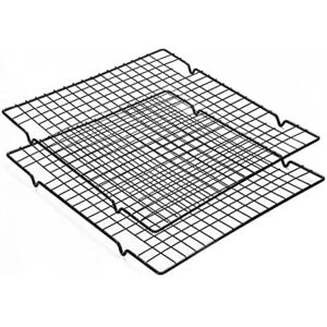 HÉLOISE 2 Pieces Rectangular Cooling Racks Cooling Cake Mold Rectangular Cake Rack Drying Rack Baking Rack Suitable for Household Baking HÉLOISE 2 Pieces Rectangular Cooling Racks Cooling Cake Mold Rectangular Cake Rack Drying Rack Baking Rack Suitable for Household Baking