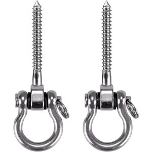 Memkey - 2pcs Screw Hooks, Heavy Duty 180° Ceiling Hook Made of 304 Stainless Steel for Indoor Outdoor Playground, Yoga, Hammock, Rope, Swing, Memkey - 2pcs Screw Hooks, Heavy Duty 180° Ceiling Hook Made of 304 Stainless Steel for Indoor Outdoor Playground, Yoga, Hammock, Rope, Swing,