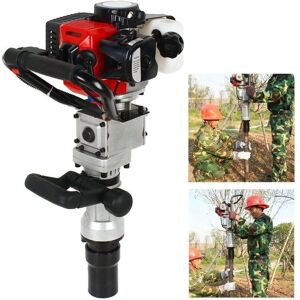 Cncest - 2 Stroke Petrol Post Driver, 8500RPM Gasoline Pile Driver, T-Post Fence Knocker Jack Hammer Auger Picket Fencing Ramming Thumping Tool Kit Cncest - 2 Stroke Petrol Post Driver, 8500RPM Gasoline Pile Driver, T-Post Fence Knocker Jack Hammer Auger Picket Fencing Ramming Thumping Tool Kit