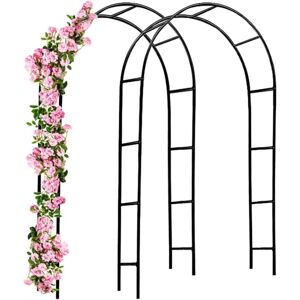 TONCHEAN 2 x Garden arch 240 x 140 x 37 cm for climbing plants, rose arch, stake, outdoor decoration TONCHEAN 2 x Garden arch 240 x 140 x 37 cm for climbing plants, rose arch, stake, outdoor decoration